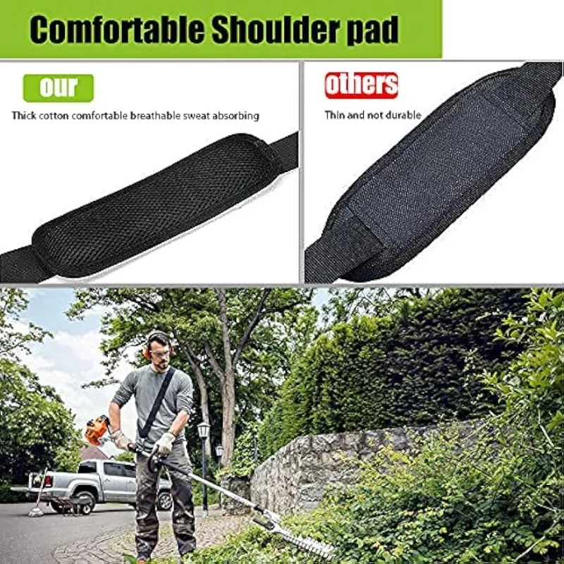 Shoulder Strap for Lawn Mower, Adjustable Backstrap, Leaf Blower Fixed Strap, Garden Tools Attachment, Simple Side Back