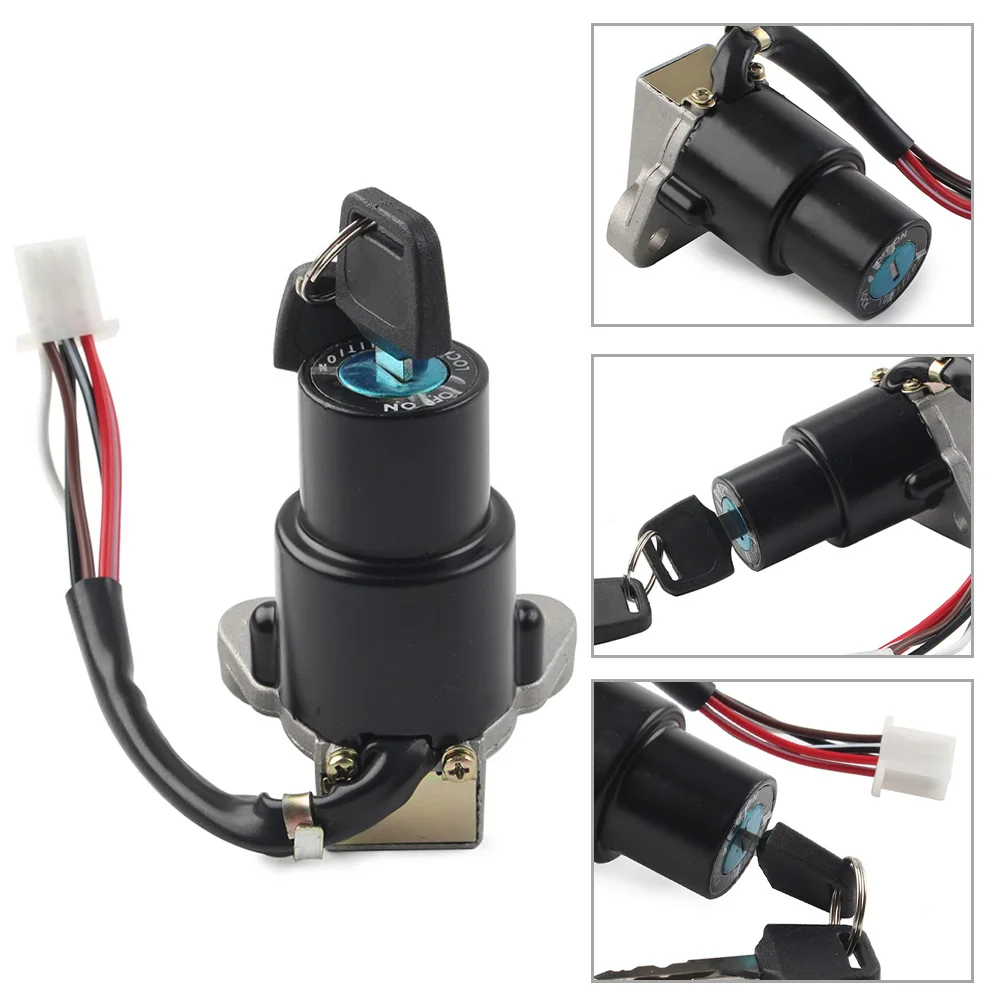 

Motorcycle Ignition Key Switch with 2 Keys For Kawasaki KLR650 KLR 650 1987-2007