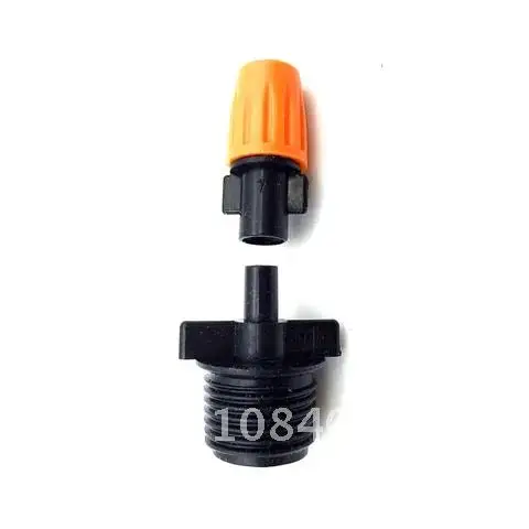 

Adjustable Closable Droplets Orange Single-head Combined With 1/2 "connector" 5 Pcs Garden Irrigation Mist Nozzle Spray