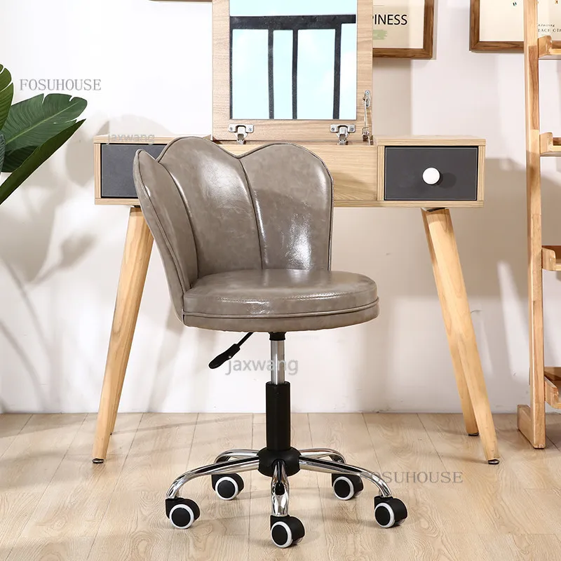 Bar Chair High-quality Leather Luxury Lift office Chair Creative Cashier Front Chairs Rotating High Stool Bf f