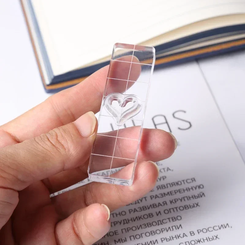 Clear Acrylic Stamp Block 9 Sizes For DIY Crafts Card Making Decorations Scrapbooking Handmakes Use with Acrylic Stamps Tools