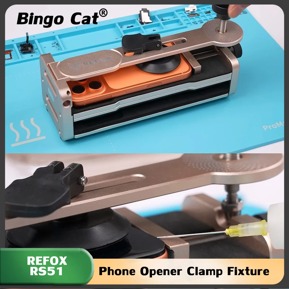 REFOX RS51 2 in 1 휴대폰 개봉 클램핑 고정 장치 아이폰 17 16 LC..
