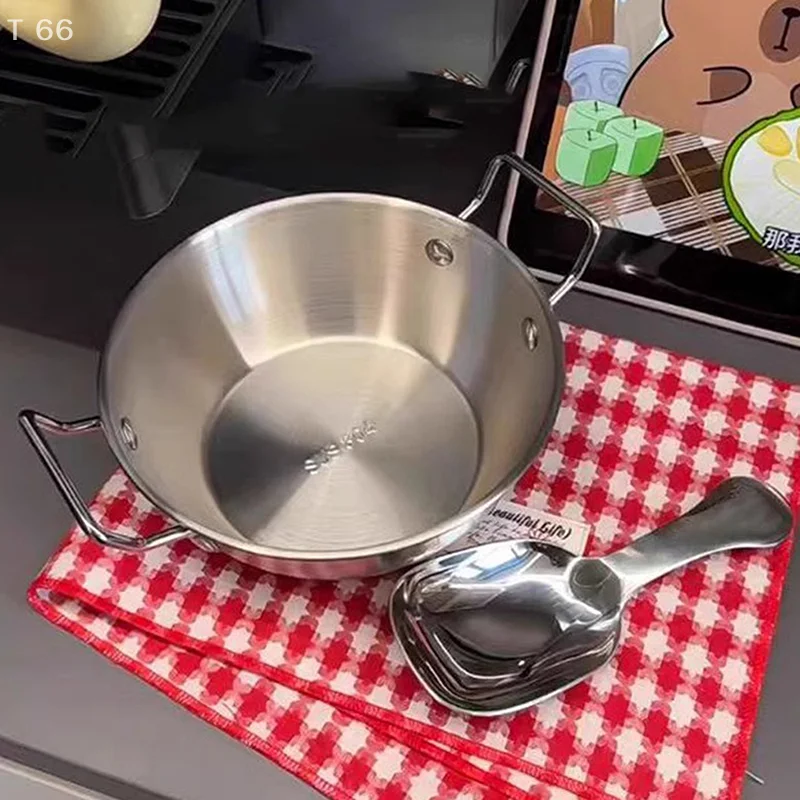 솔로 아이템 한국 요리 스타일 그릇; 오래 지속되는 스테인레스 스틸 쌀 와인 컵; 양손으로 잡는 스낵 접시; 인스턴트 라면 그릇