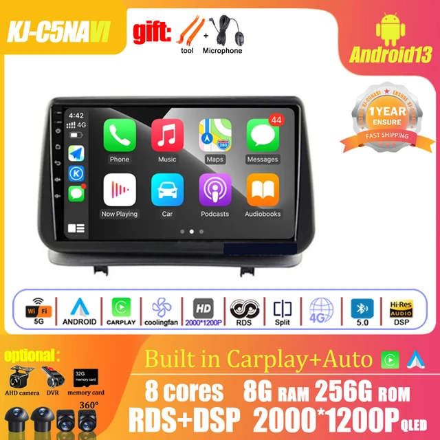 Navigation GPS DSP Carplay WIFI Android 13 For Renault Clio 3 CLIO 3  2005-2014 4G WIFI Car Radio Camera Auto Carplay Stereo - AliExpress