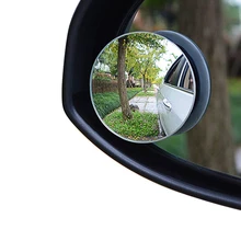 

360-degree rotating car small round mirror rearview mirror car with large field of view mirror blind spot mirror