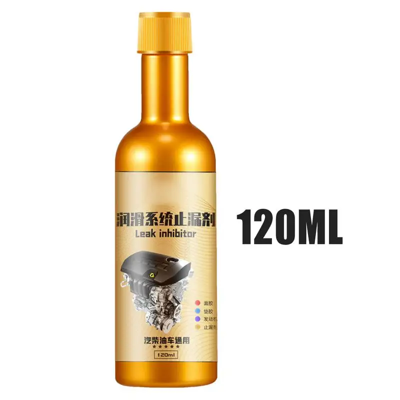 Engine Oil Leak Sealer 120ml Oil Burning Leak Repair Lubrication Sealing Liquid Seal Activator Stop Agent Reduces