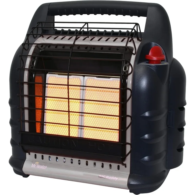 

Mr. Heater F274830 MH18BRV, большой Бадди, серый, для помещений, безопасный портативный домов на колесах, пропановый нагреватель (4000, 9000 и 18000 BTU)
