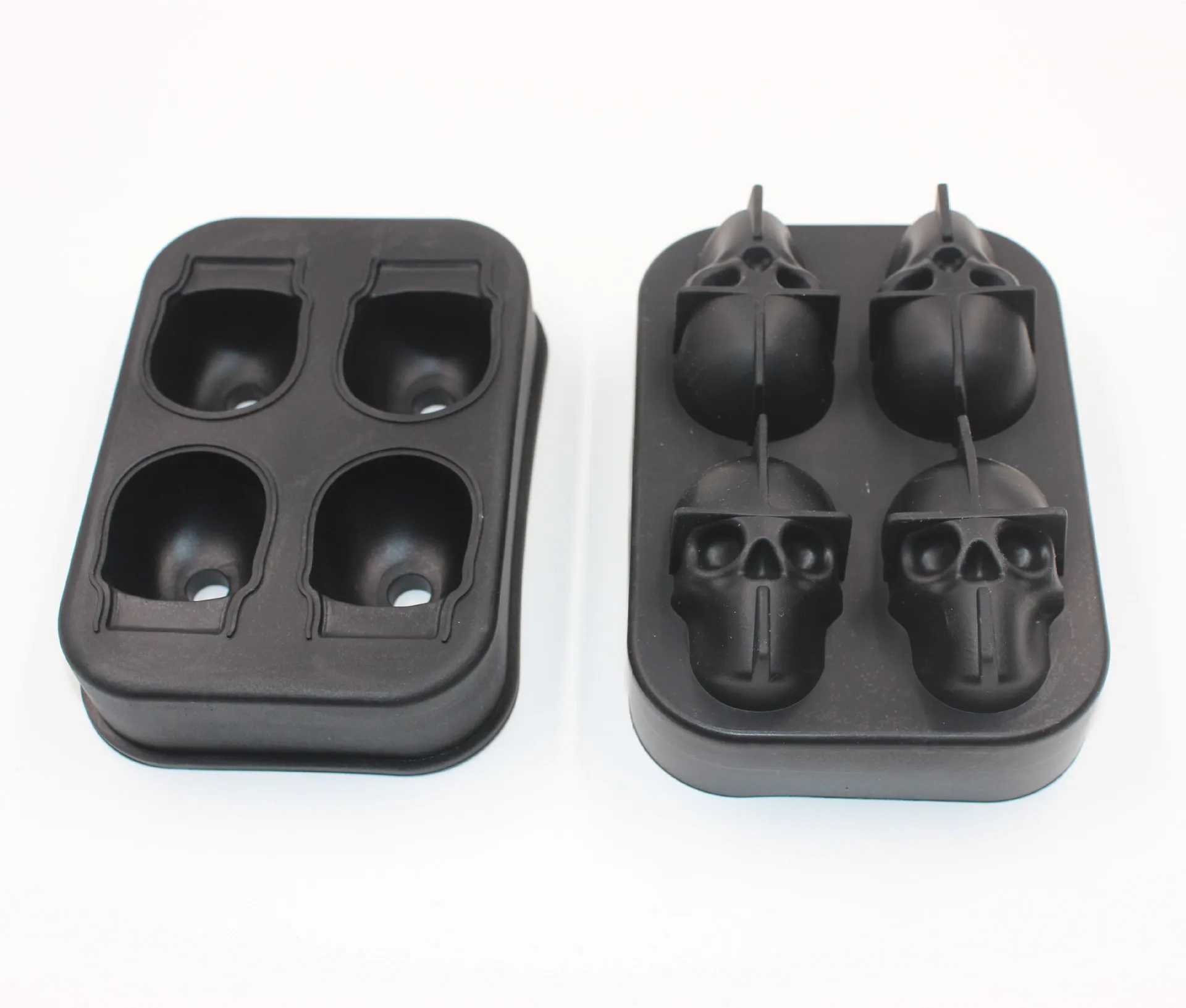 Silicone 3D Skull Ice Cube Tray DIY Ice Ball Mold Whiskey Wine Cocktail Cube Maker Chocolate Pastry Mould pojemniki do lodu