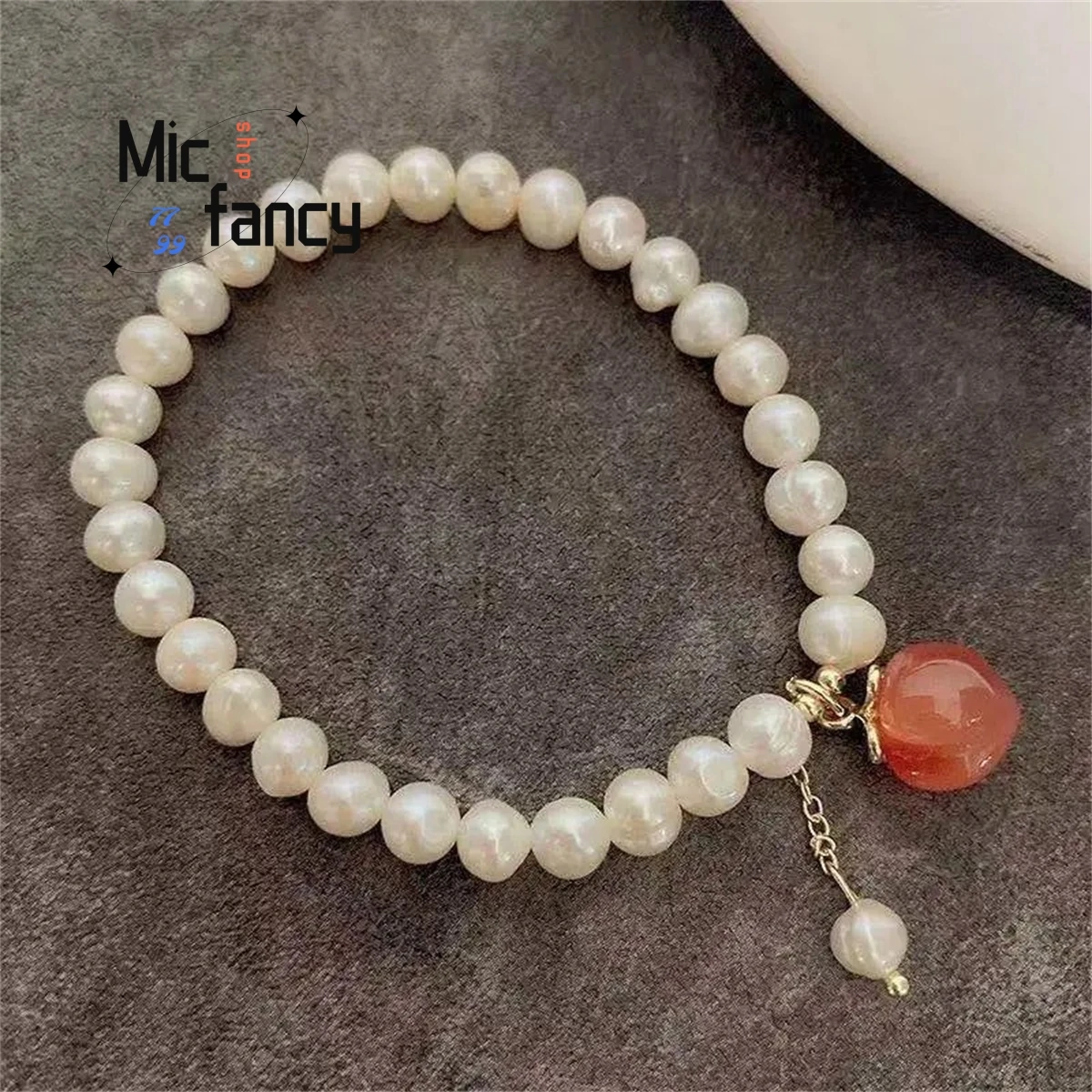 

Natural Freshwater Pearl Bracelet Jewelry Simple Generous Fashion Noble Sweet Romantic Styl Charms Luxury Souvenir Holiday Gift