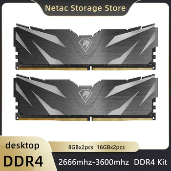 Netac-Mémoire RAM DDR4 DIMM pour ordinateur de bureau, carte mère d'ordinateur de jeu bricolage, 3600MHz, 3200MHz, 16 Go, 32 Go, DDR5, 4800MHz, XMP2.0 1