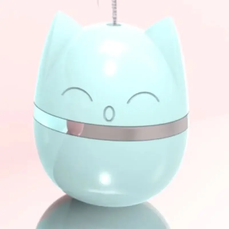 Cat head tumbler cat toy feather funny toy interactive self-hey pet Sway left and right Indoor Kitten