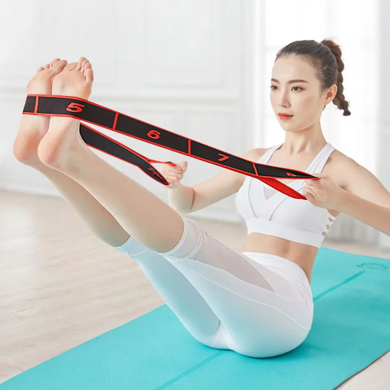 Yoga Resistance Band Fitness Exercise Women Dance Elastic Stretch Belt Exercise Pull Strap Sports for Body Building