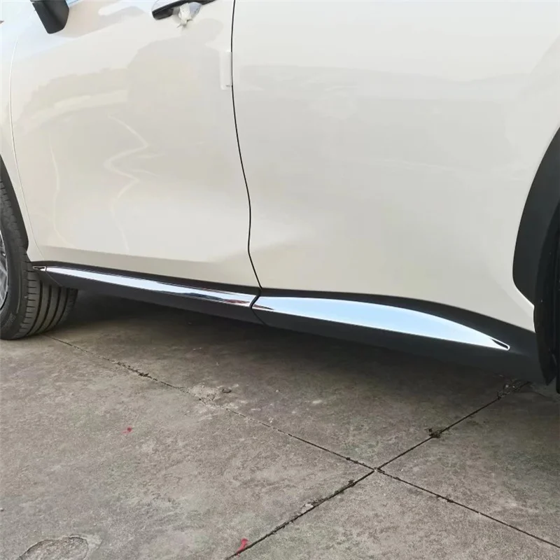 

WELKINRY для Lexus NX AZ20 2-го поколения 2022 2023 ABS хром внешний корпус автомобиля Дверная боковая юбка молдинговая отделка