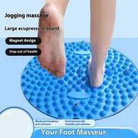 1pc Non-slip Round Foot Acupressure Mat Running in Place Foot Workout Mats for Foot Pain Relief Home Yoga Fitness Equipment