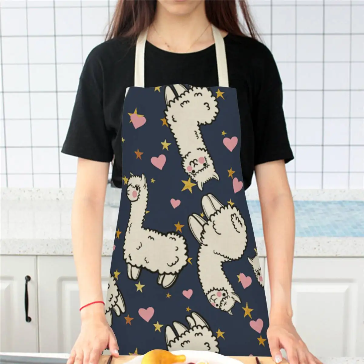 2 Grembiuli Per Bambini In Lino – Motivi Dinosauro, Unicorno E Stelle, Regolabili, Per Cucina, Pittura E Giardinaggio