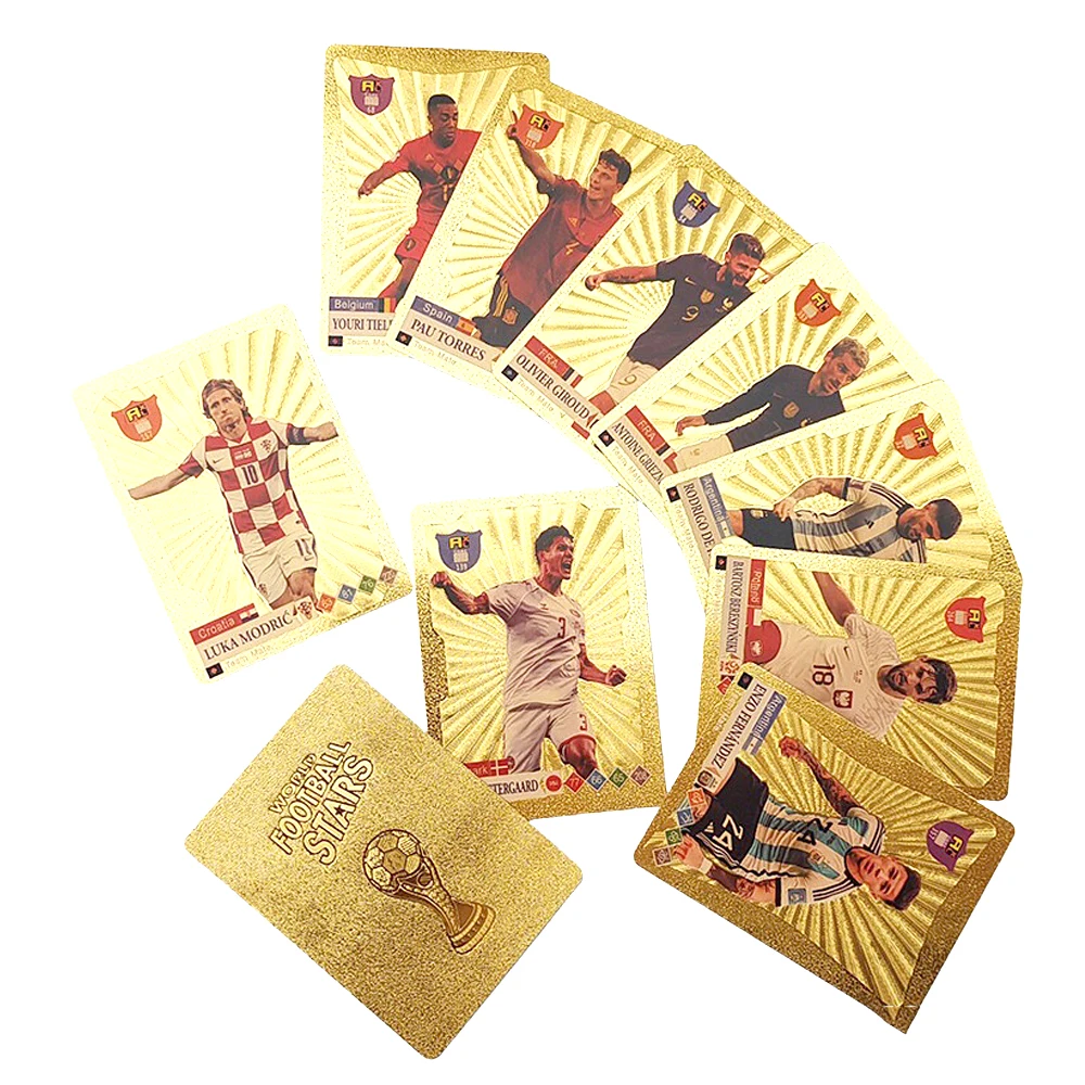 Ballsuperstar-Cartes dorées du joueur de football Star, édition limitée,  série Signature, carte à collectionner, jouet pour enfants, cadeaux à  collectionner - AliExpress