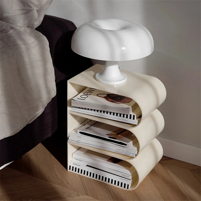 Acrylic Magazine Shelf Desktop Modern Simple Living Room Floor Storage Shelf Books, Newspapers And Materials Coffee Table
