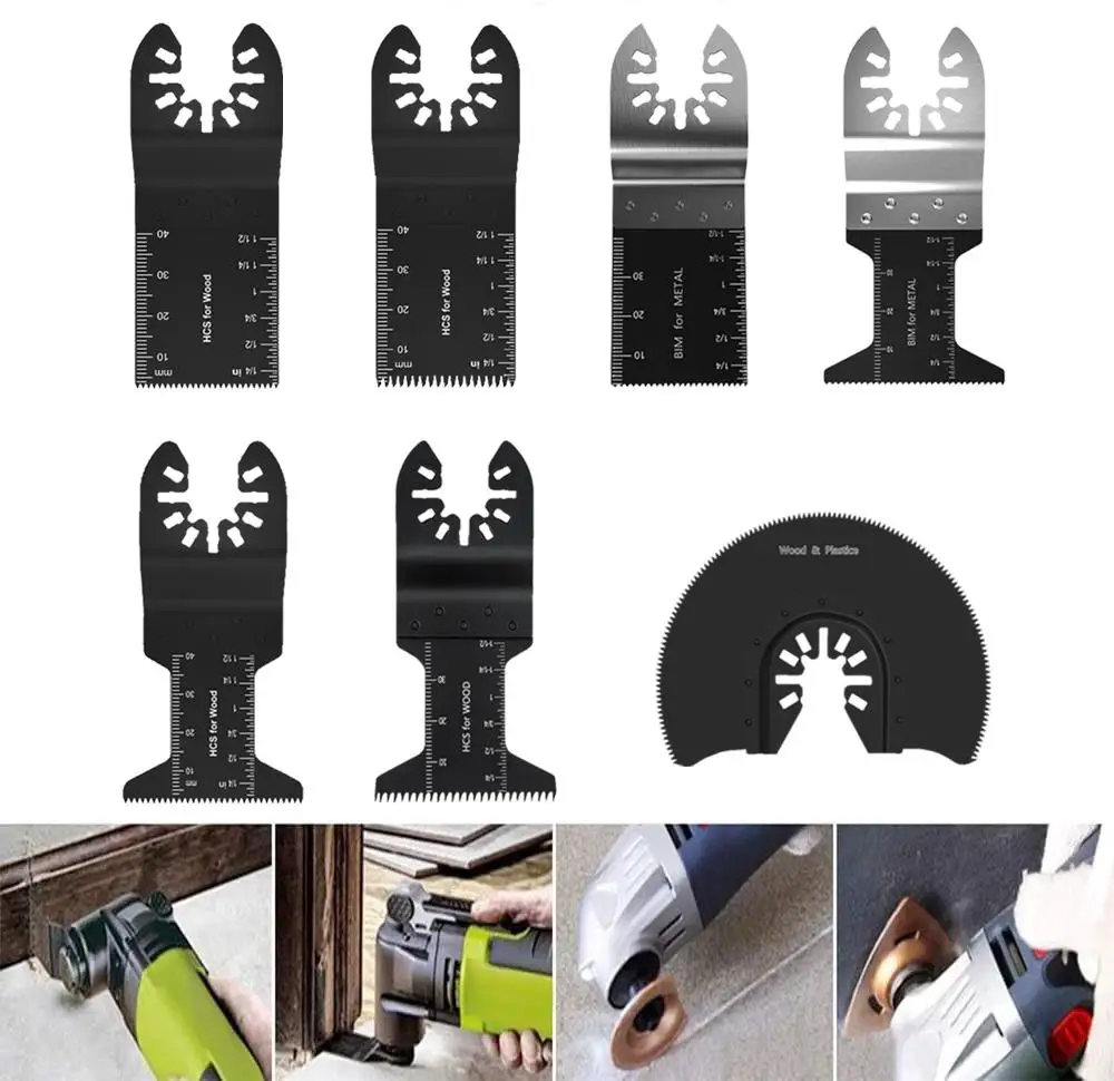 28 Pcs Quick Release Multitool Accessories Universal Thin Metal Wood Cutting Multifunctional Cutt Blades Wood and Metal Cutting