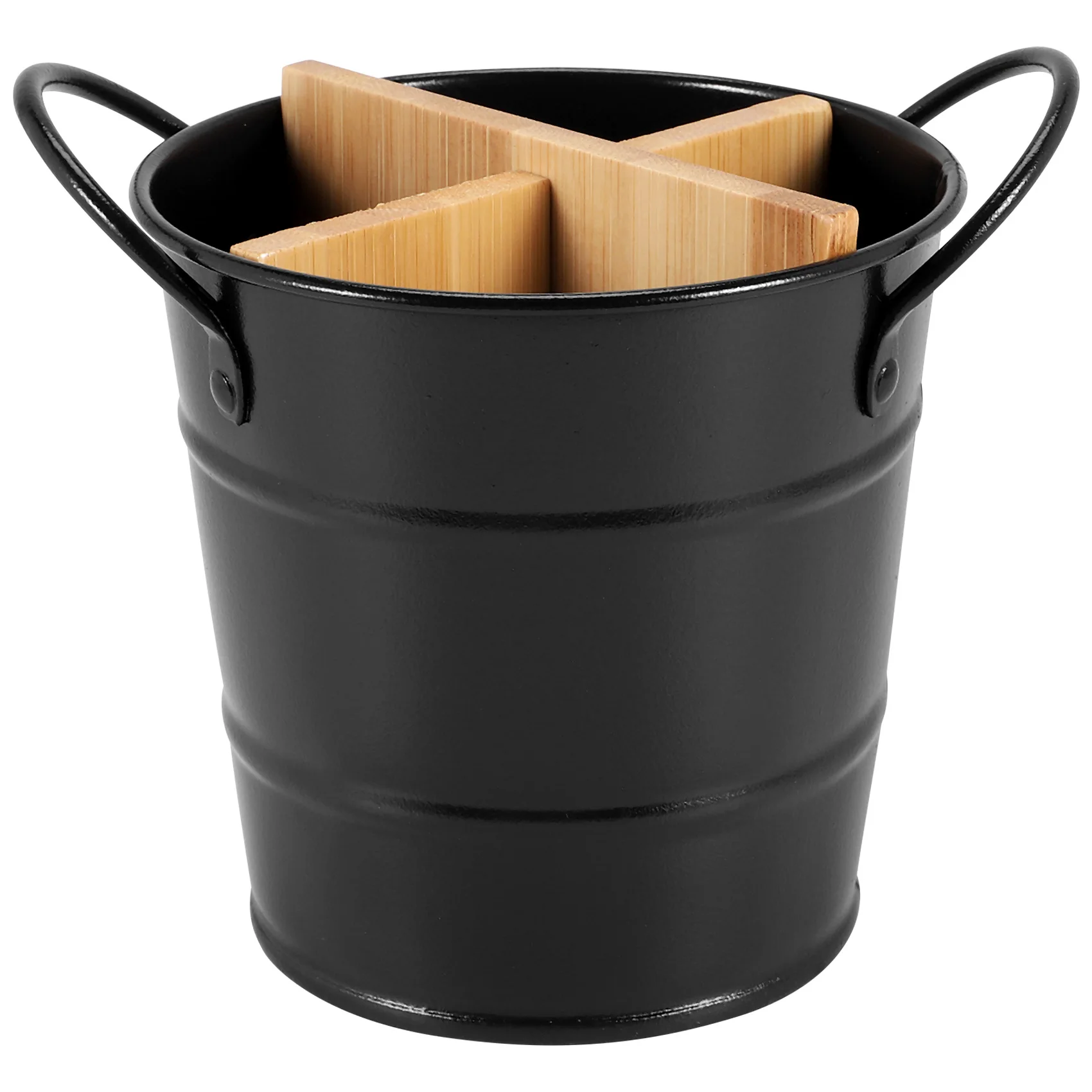 

Kitchen Cutlery Organizer Knife Stand Storage Holder Separate Spoon Fork Chopstick Kitchenware Cooking Tool Bucket Black