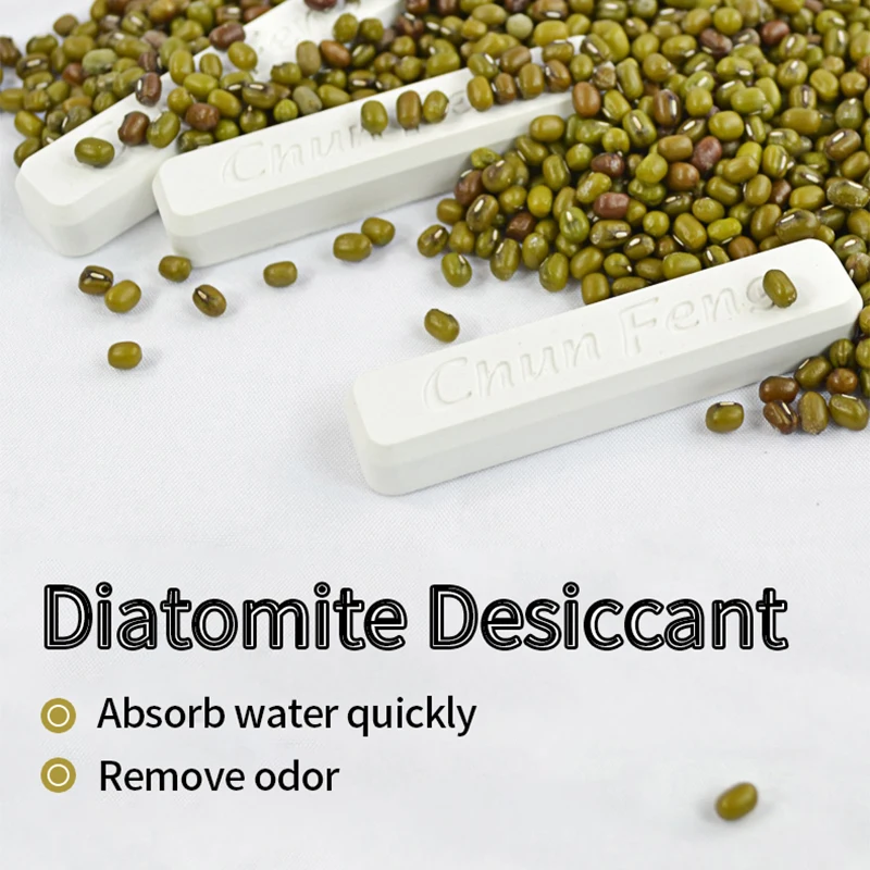 3Pcs/Set Unique Drying Strip Diatomaceous Earth Food Drying Strip Wide Application Safe No Odor Kitchen Moisture Repellent