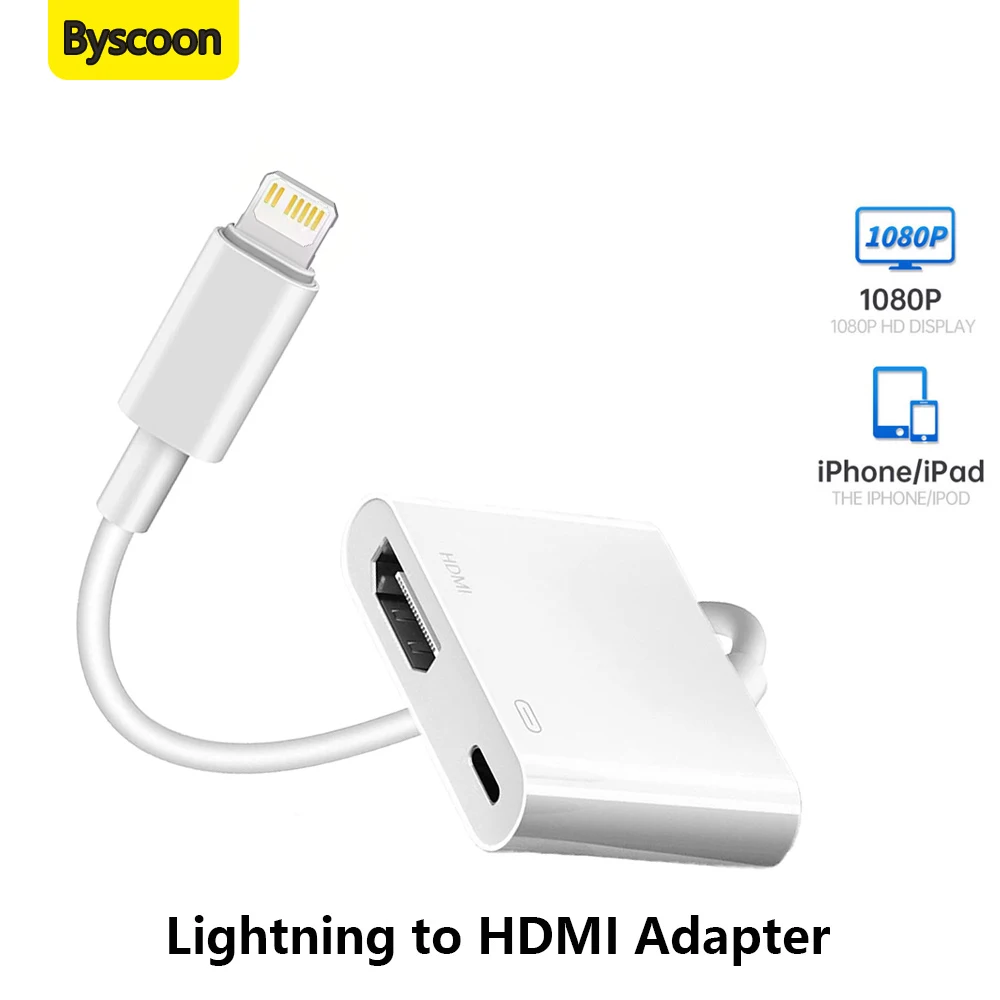 라이트닝 to HDMI 디지털 AV 어댑터 1080P HD 비디오 동기화 스크린 ..