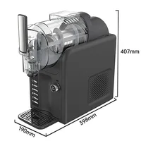 Machine à smoothies automatique 2-en-1 pour la maison, 2L, machine à crème glacée molle et à smoothies, 220V, machine à milkshake et à boissons glacées 6