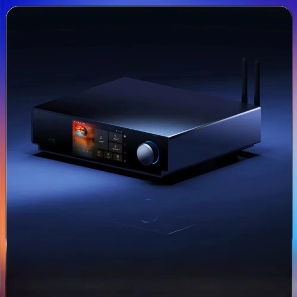 SM90(샨링) 고급 안드로이드 스트리밍 플랫폼, Wi-Fi 6 및 LAN 연결 설계, 4.96인치 터치스크린 디스플레이 스트리머 DAC