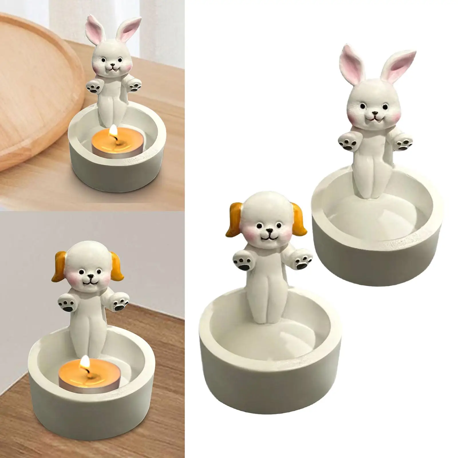 Candle Stand Cartoon Animal Candle Holder for Housewarming Gifts Table Centerpiece Festival Celebrations Anniversary Girl Women