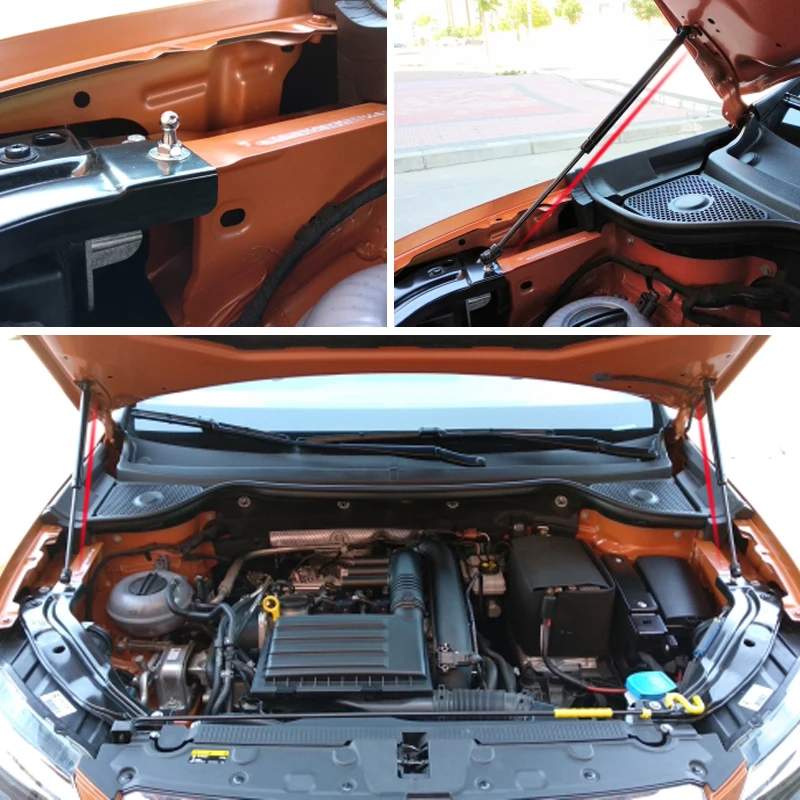 Car Accessories Front Hood Hydraulic Rod Engine Lift Support Gas Spring Strut Cover For SEAT Toledo 4 Ateca 2016 201