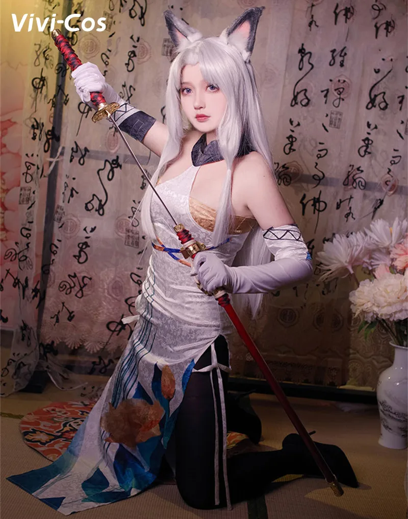 

Vivi-Cos Game Naraka:Bladepoint Kurumi Древний китайский Чонсам косплей Женский костюм Хэллоуин ролевая игра вечерние Carnival New
