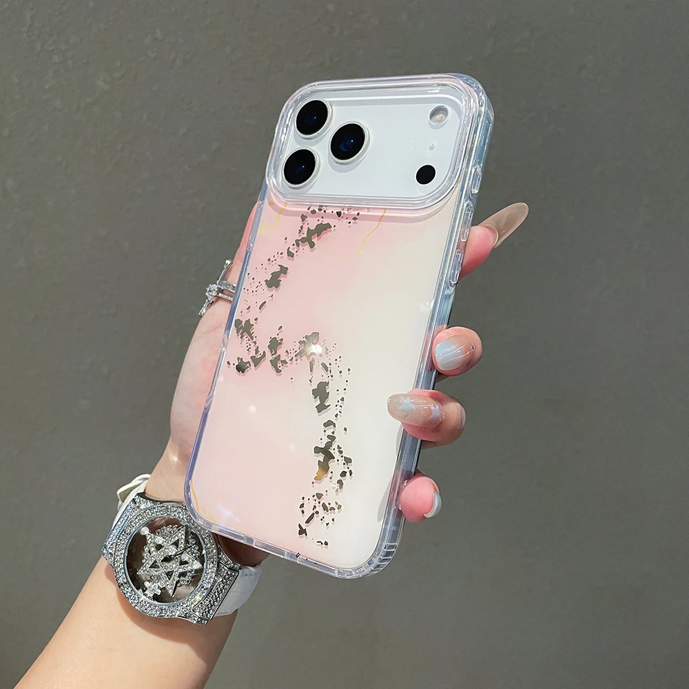 Luxuriöse Glas-Marmor-Handyhülle für iPhone 17, 16, 15, 14, 13, 12, 11, Pro Max, stoßfeste Acryl-Rückseite – Detail 12