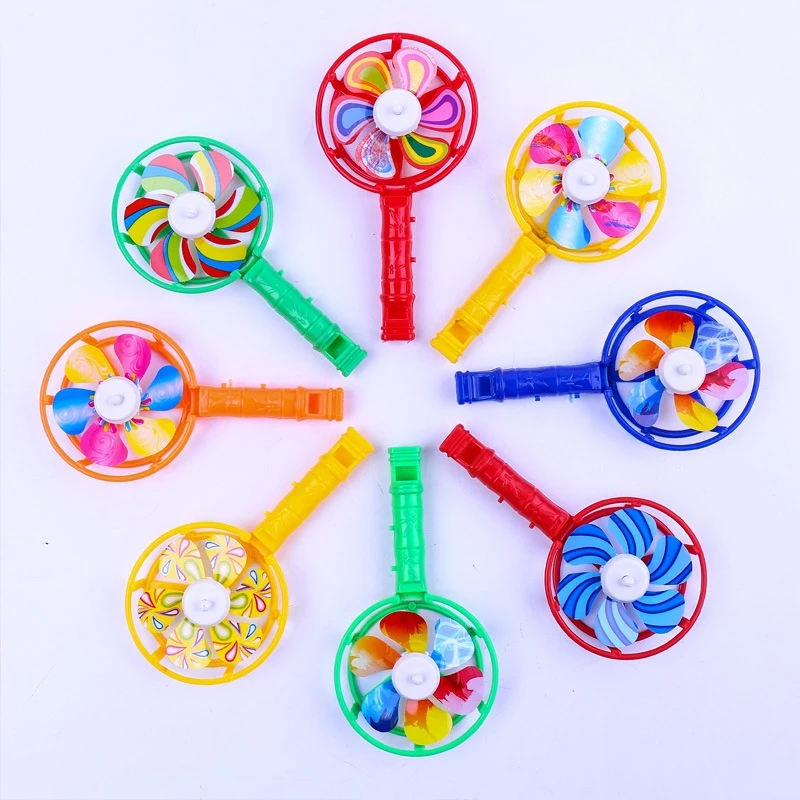 3pcs Pinwheel Whistle Toys for Baby Children Creative Outdoor Kids Toy Mini Windmill Class Funny Game