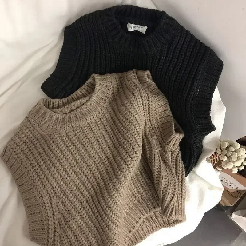 Autumn Winter Children Knit Sweater Vest Boys Girls kids sweater