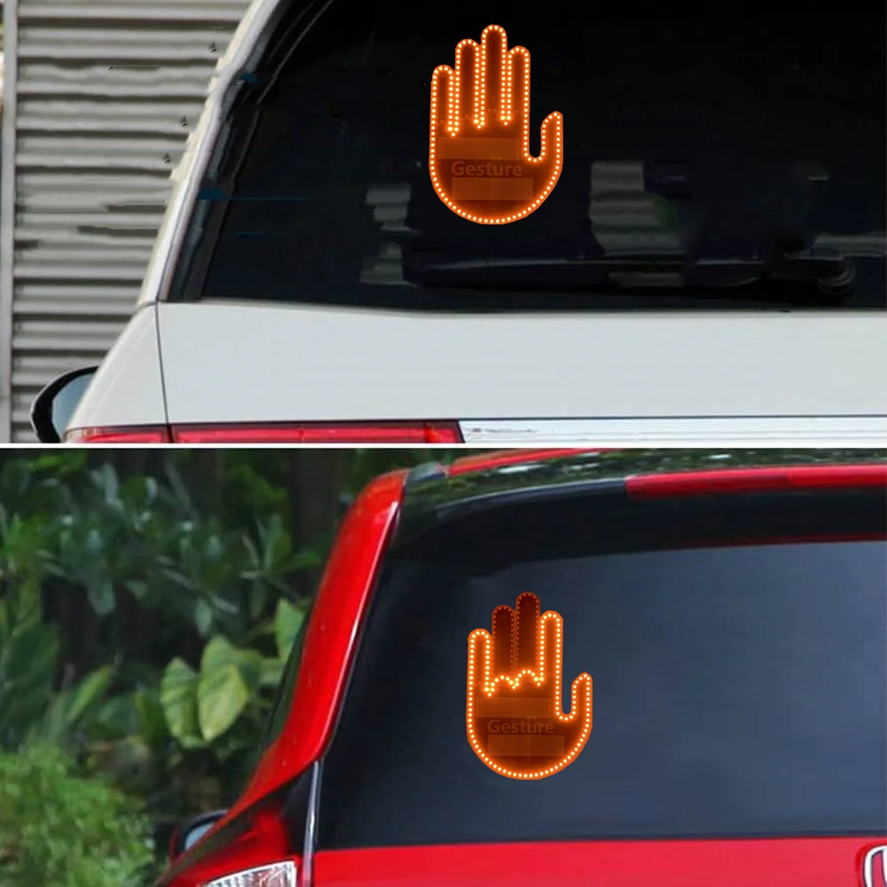  LED Middle Finger Sign for Car, Truck, Thank You Light, Thumb  Up Down Light, Cool Car Interior Light to Express Yourself, Cool Funny Car  Accessories Gadgets : Automotive