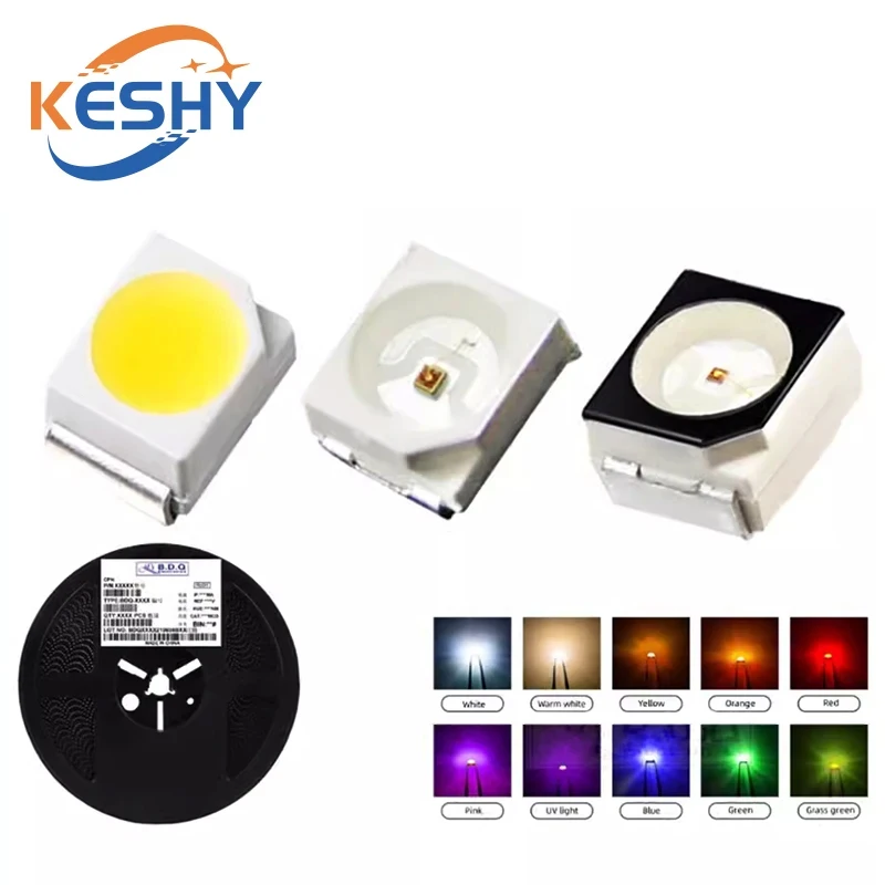 100 قطعة/الوحدة SMD LED الثنائيات 3528 1210 ديود مصلحة الارصاد الجوية ...