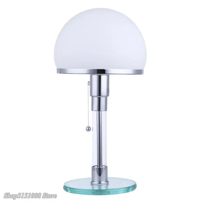 Nordic Bedroom Living Room Coffee Study Table Decoration Lamps Retro Milk White Glass Lampshade Indoor Desk Lighting Fixture