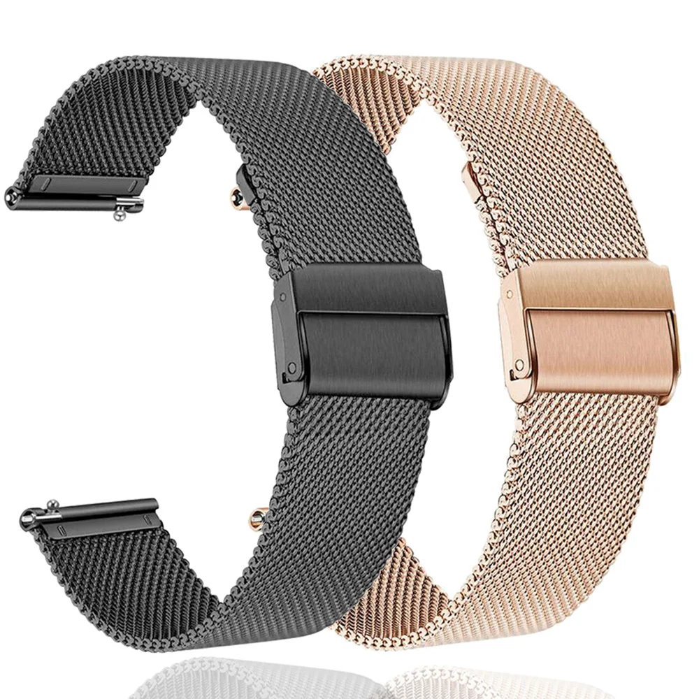 TicWatch Pro 3 용 메탈 스트랩, 울트라 GPS 스마트 워치 밴드, TicWatch E3/E/GTX/GTW/GTA/GTH 2/Pro X 시계 밴드 팔찌, 20mm, 22mm