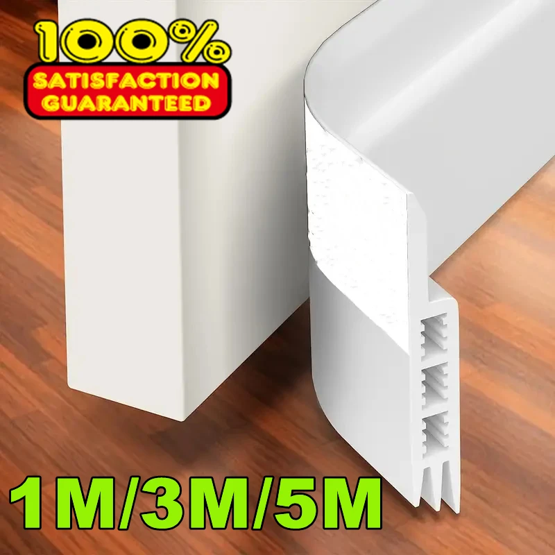 Door Bottom Seal Strip Weather Window Rubber Self Adhesive Windproof Dust Sealing Tape
