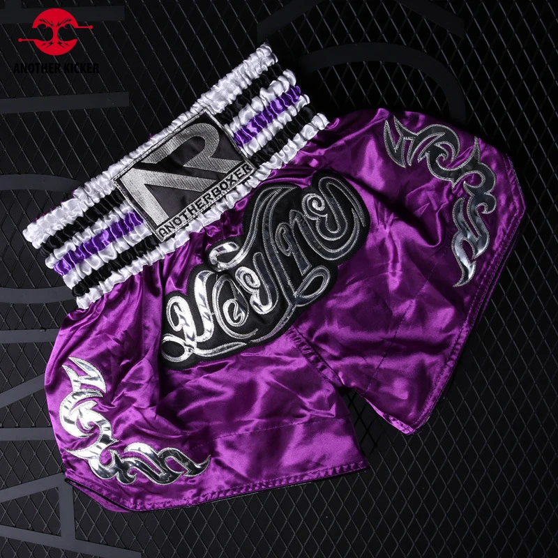 Muay Thai Shorts Womens Men's Kickboxing Pants Sports Fitness Breathable Mma Shorts Child Grappling Trunks, Mma Shorts