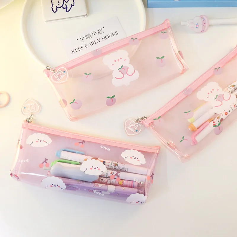 Multi Function Large Capacity Pencil Case Fabric Kawaii Pencilcase