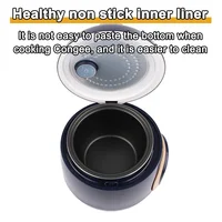 Cuiseur à riz électrique domestique 1,6 l, marmite antiadhésive pour 1 à 2 personnes, chauffe-aliments pour repas, réservation 24 heures, garde au chaud, ragoût de soupe 6