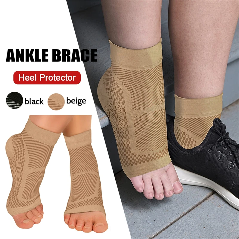 Sports Ankle Brace Compression Sleeve Plantar Fasciitis Sock for
