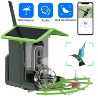 Bird Feeder Camera 4MP 2K HD Bird Video Capture WiFi Solar Powered Camera Battery with Solar Panel, Instant Alerts, Birdwatching