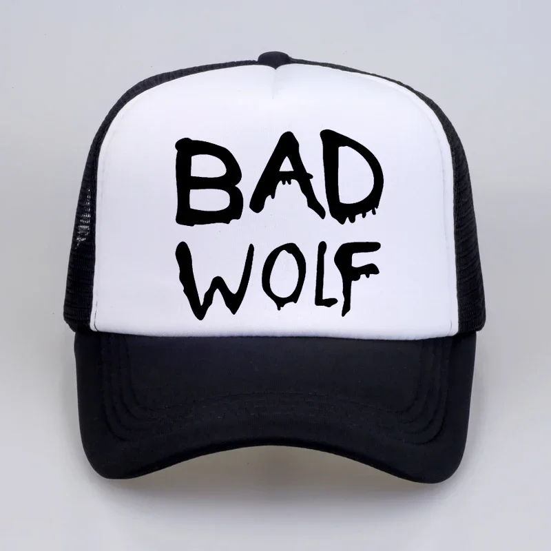 Bad wolf  mesh trucker cap For men Women cool Casual Baseball Caps hip hop sports hat