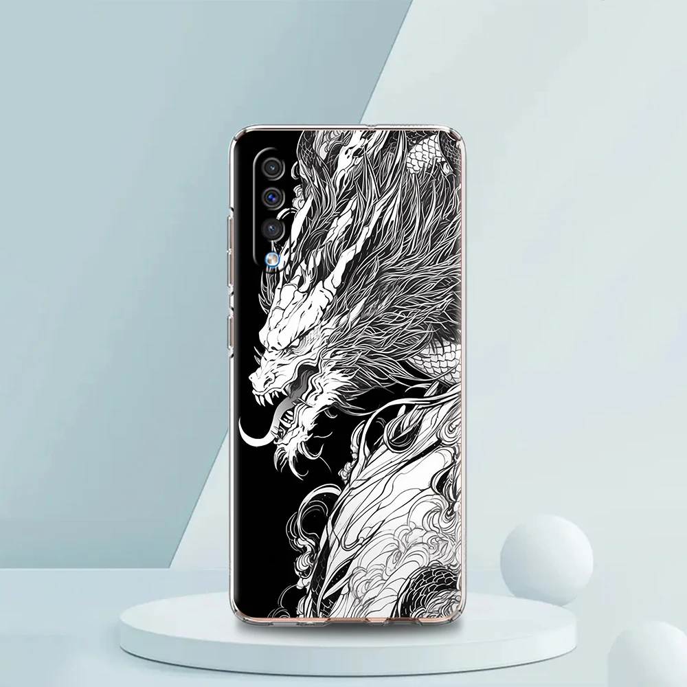 Chinese Dragon Transparent Silicone Phone Case Cover