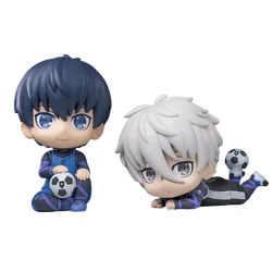 Blue Lock Anime Action Figures - Isagi Yoichi & Nagi Seishiro Q Version PVC Collectible Figurines (2pcs no box)