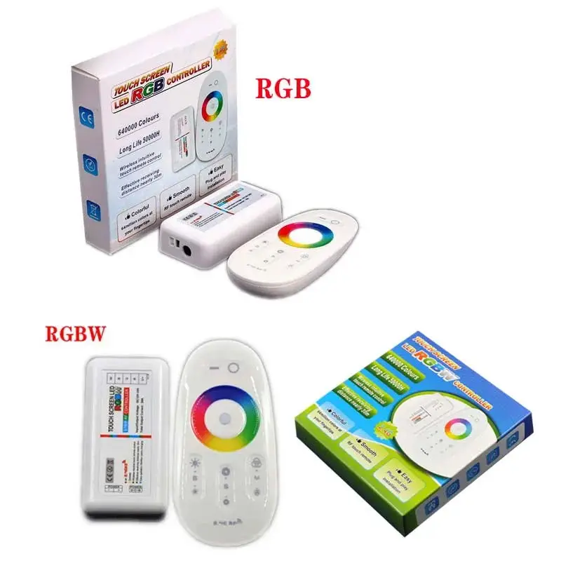 2.4G Touch Screen Wireless DC12-24V  LED RGB RGBW Controller RF Control  18A remote controller