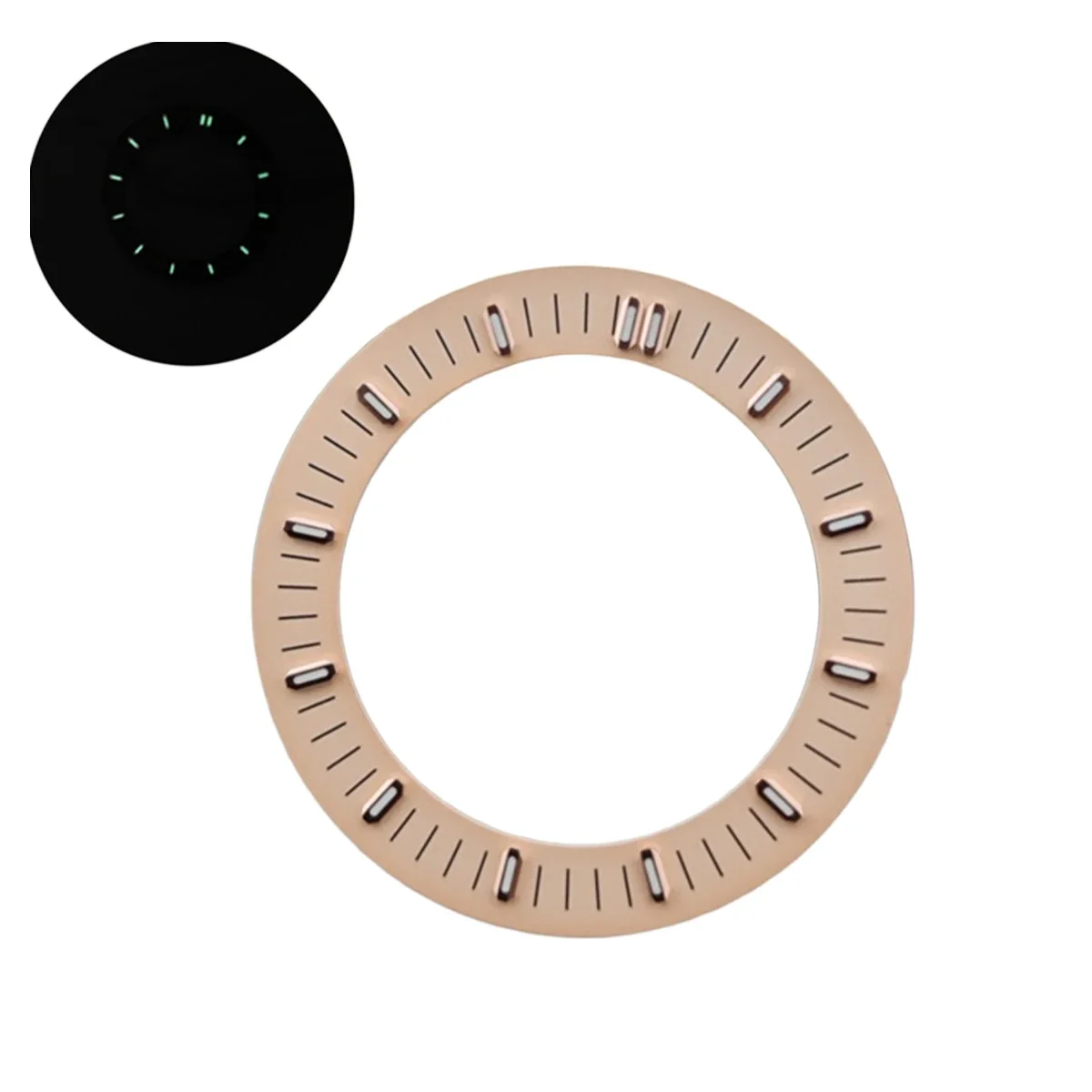 Enhanced Luminous Watch Dial - Green with Multiple Color Options, 31mm