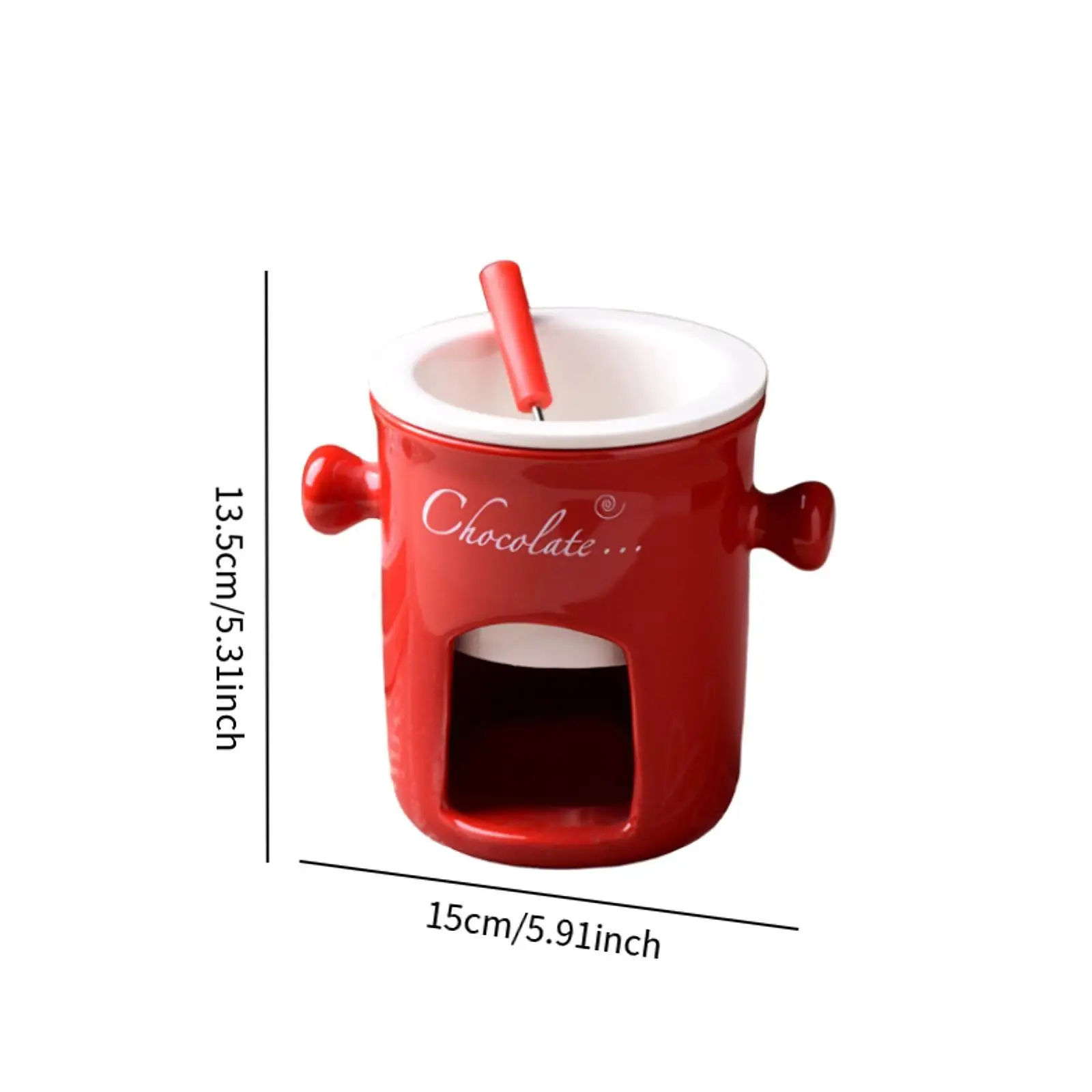 Chocolate Fondue Pot Chocolate Fondue Mug Creative Cream Cup Melt Hot Pot Bowl