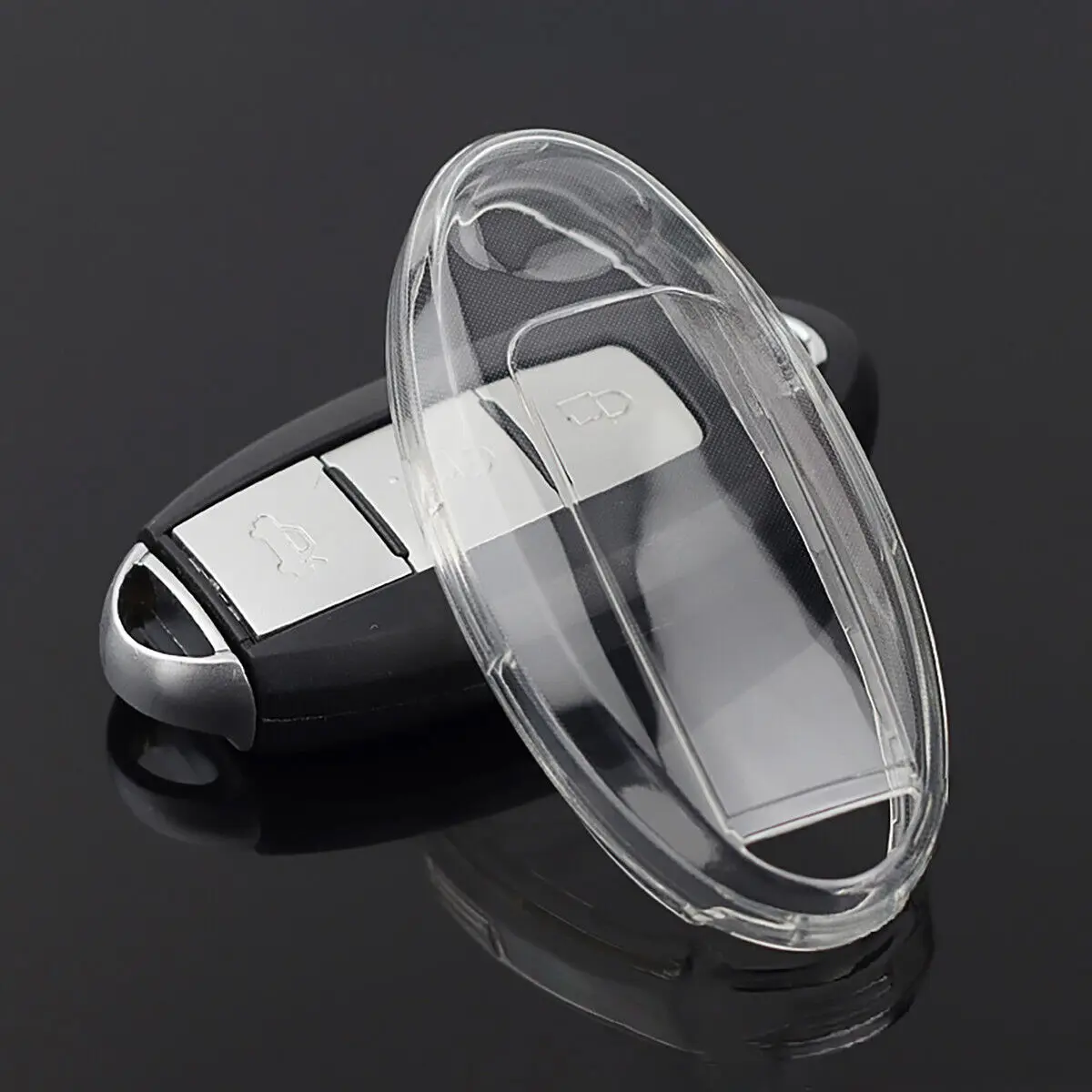 Custodia Per Portachiavi Completamente Trasparente Custodia Per Scatola Per Nissan Teana X-Trail Note Infiniti Q30 Q50